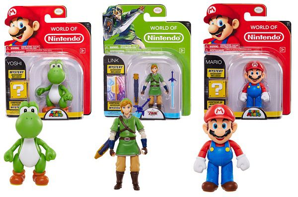 Figurines Mario, Link et Yoshi 10 cm