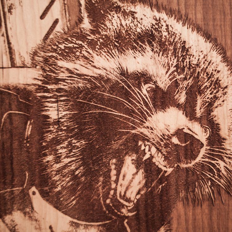 spacewolf-gravure-bois-tableau-rocket-raccoon-marvel-2 [750 x 750]