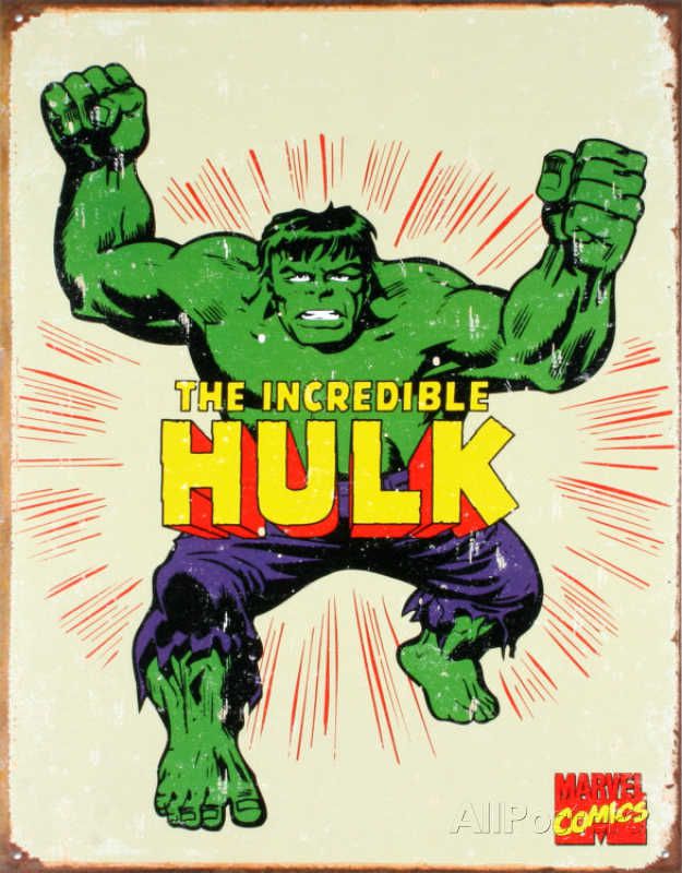 hulk-panneau-metal-metallique-marvel-retro-comics [625 x 800]