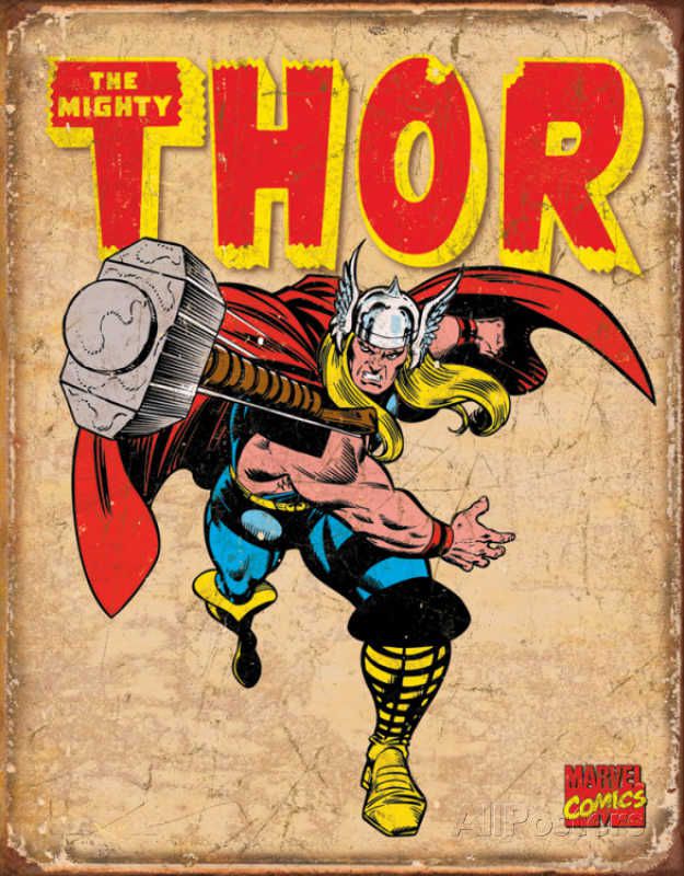 thor-panneau-metal-metallique-marvel-retro-comics [625 x 800]