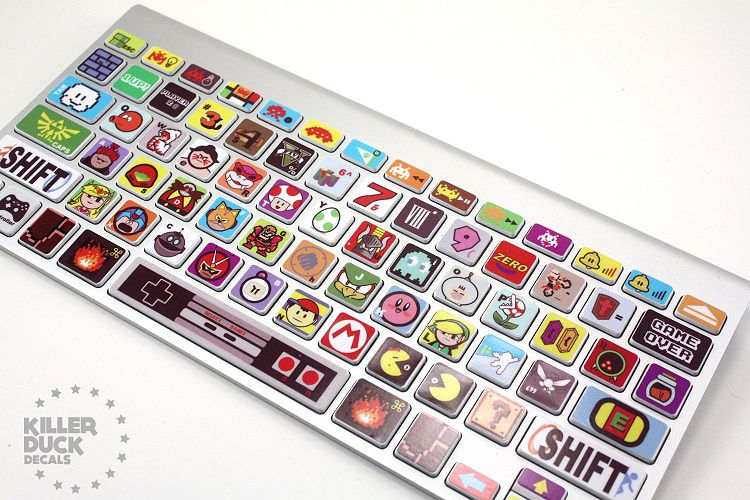 jeu-video-gaming-autocollant-sticker-clavier-macbook-touche-nintendo-retrogaming [750 x 500]